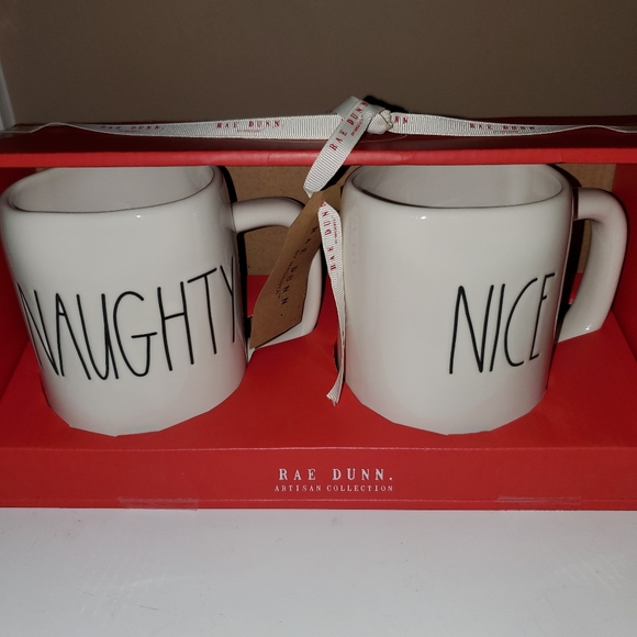 Rae Dunn Other - Rae Dunn Naughty Nice Mug Set